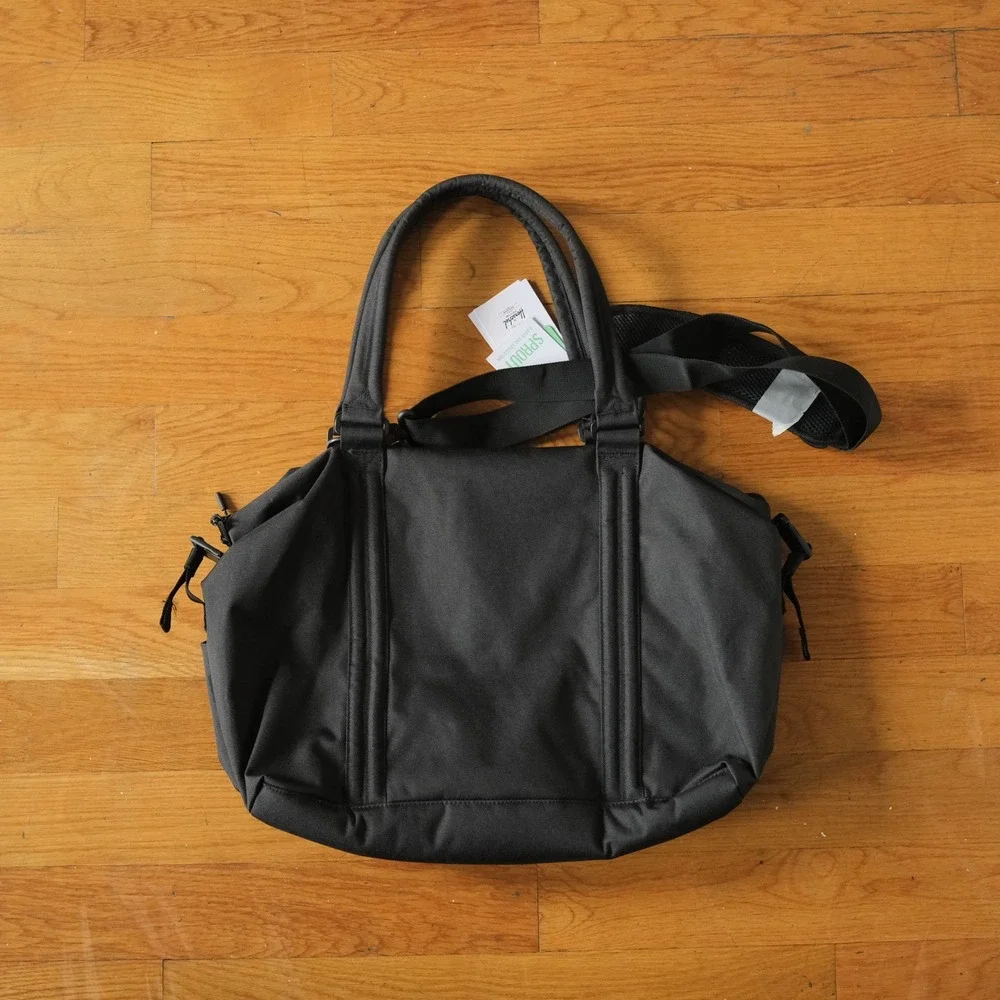 Herschel Strand Sprout Diaper Bag Women Black Duffle Minimalist OS 10647-00001
